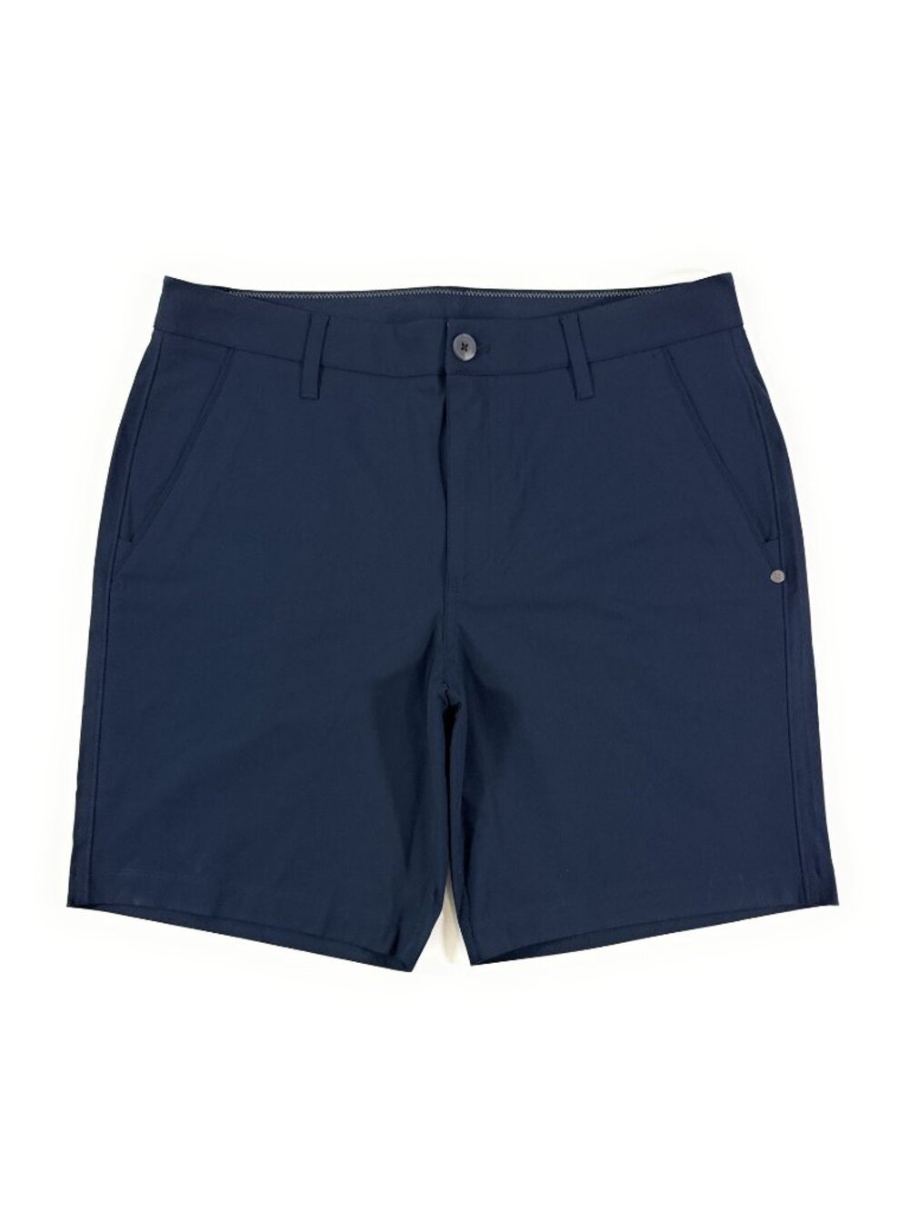Vuori Mens Meta Shorts Size 32 Performance Stretch Golf Chino 8” Navy Blue